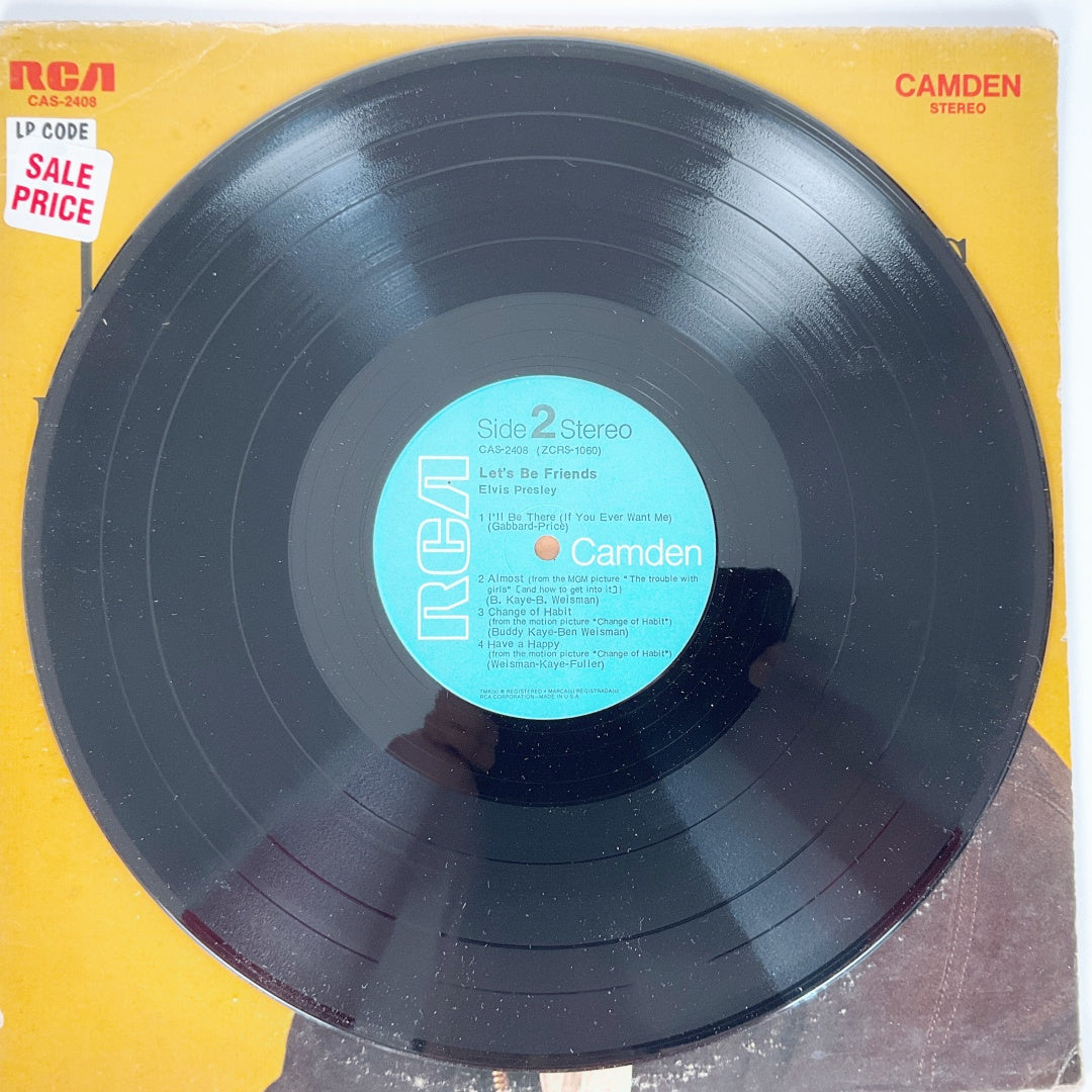 LP Vinyl Record - Elvis Presley Let's Be Friends
