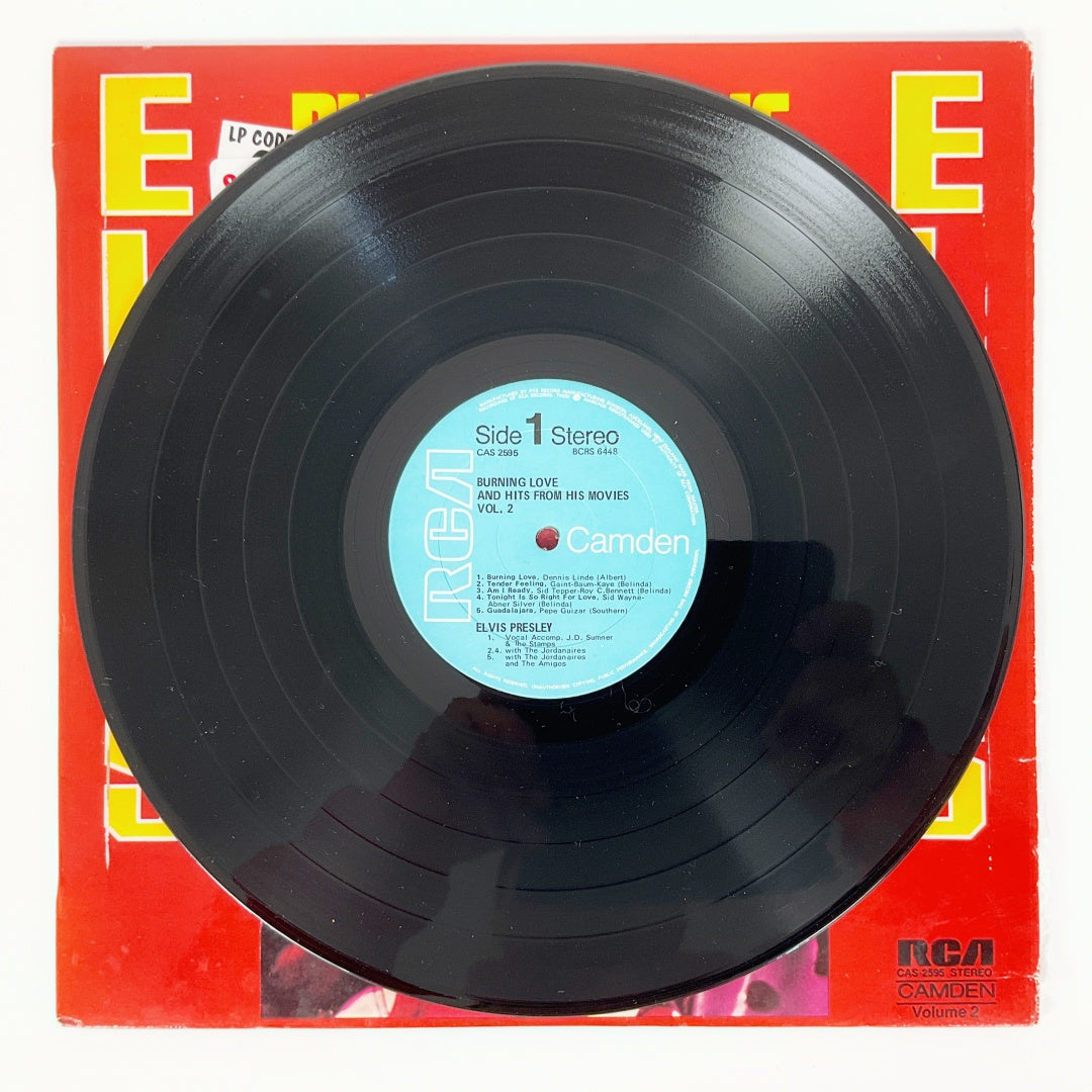 LP Vinyl Record - Elvis Presley Burning Love