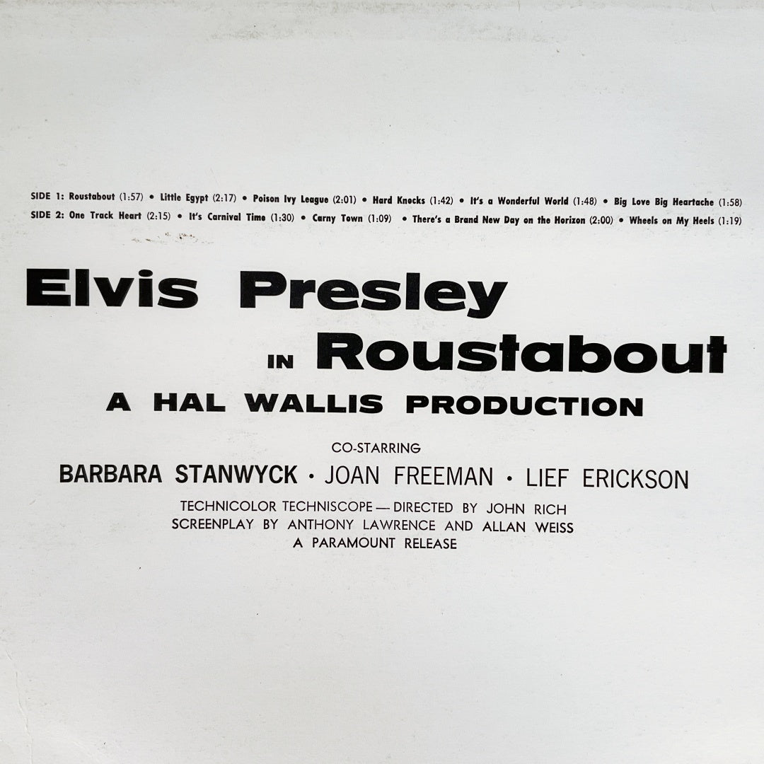 LP Vinyl Record - Elvis Presley in Roustabout