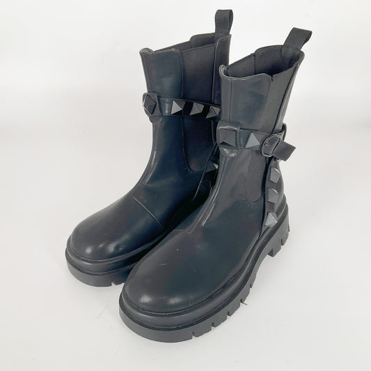 DECJUBA Studded Detail Chunky Boots – Size 37