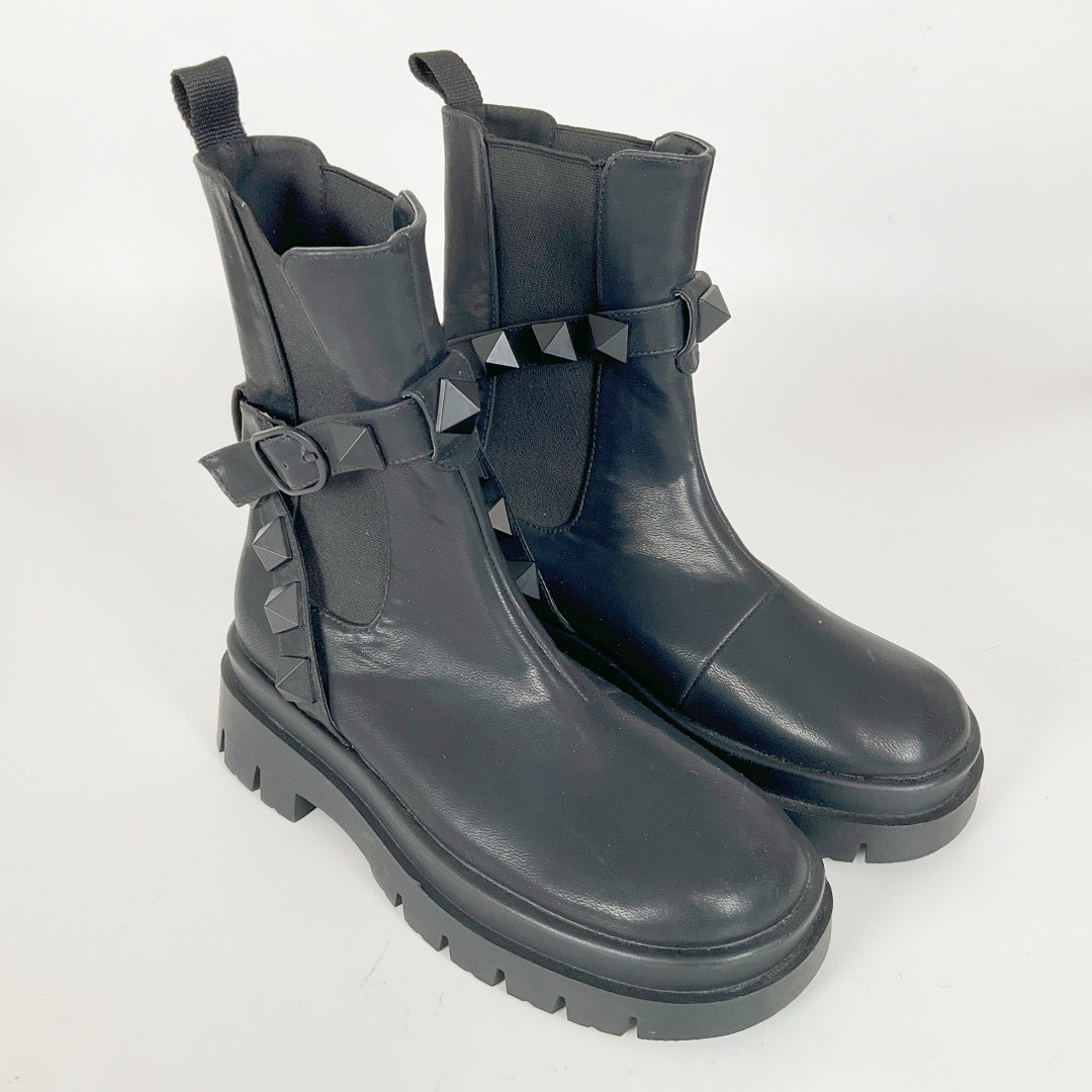 DECJUBA Studded Detail Chunky Boots – Size 37