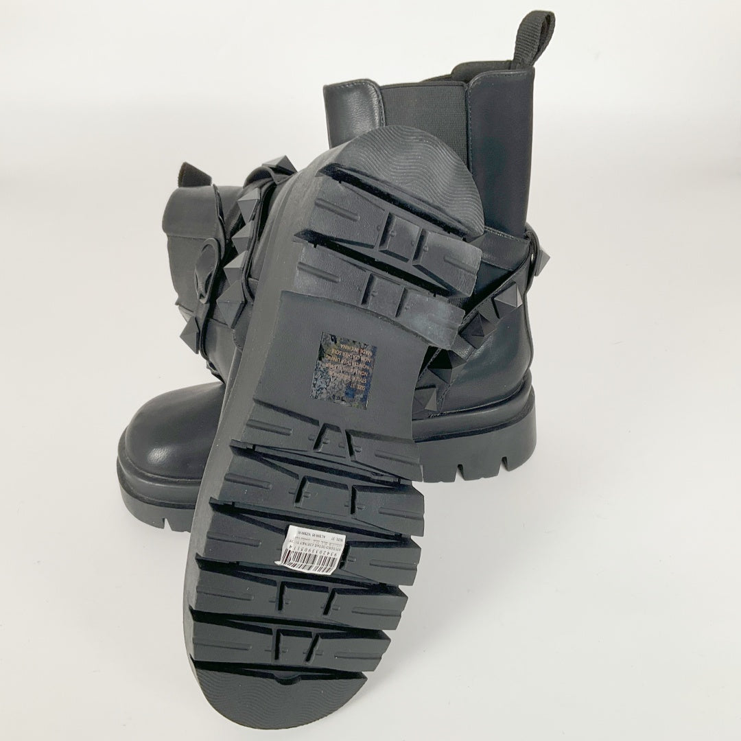 DECJUBA Studded Detail Chunky Boots – Size 37