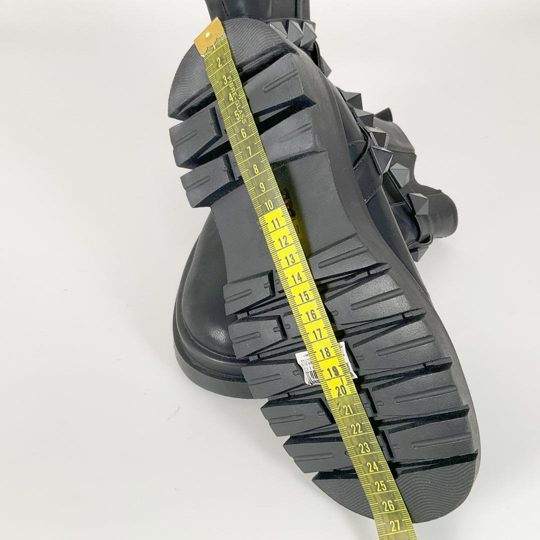 DECJUBA Studded Detail Chunky Boots – Size 37