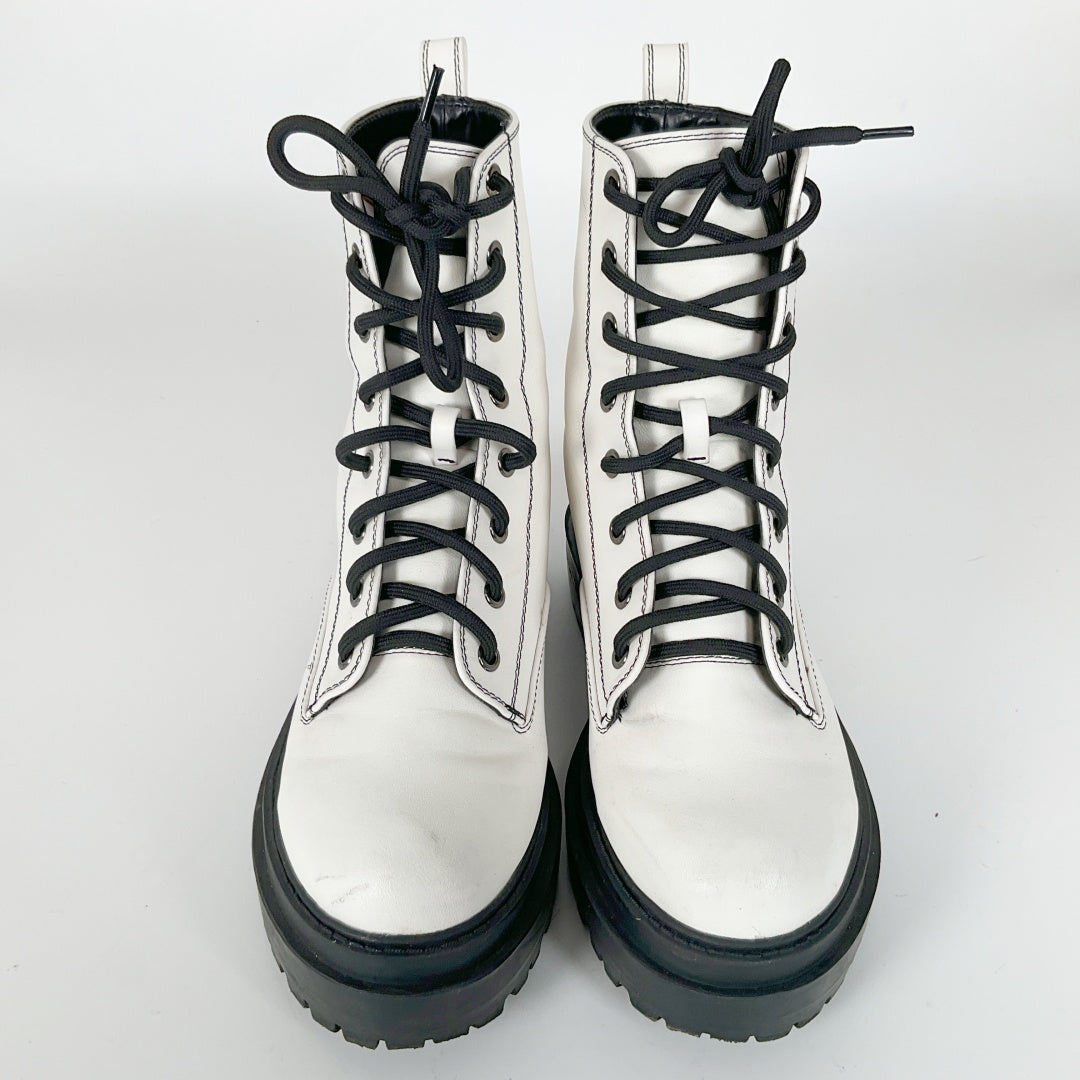 RAID White Combat Boots – Size 39