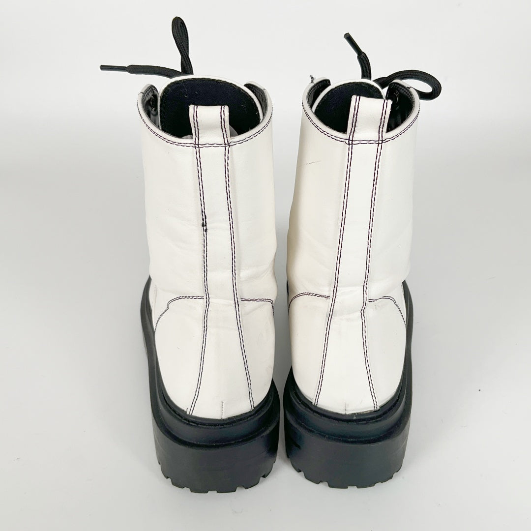 RAID White Combat Boots – Size 39