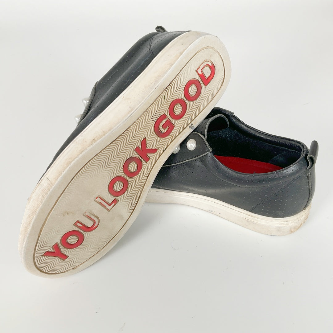 Minx Pearl Detail Sneakers – Size 36