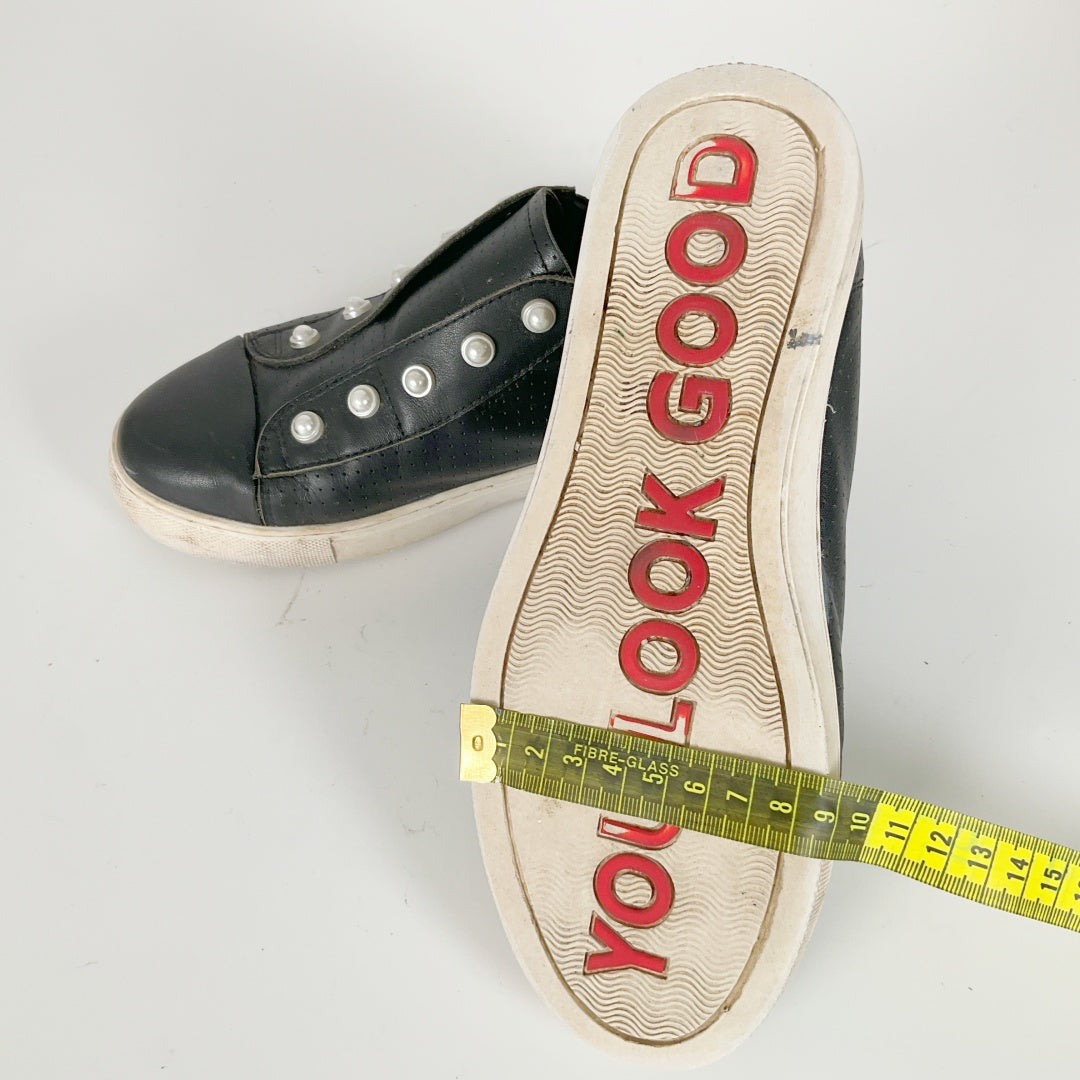 Minx Pearl Detail Sneakers – Size 36
