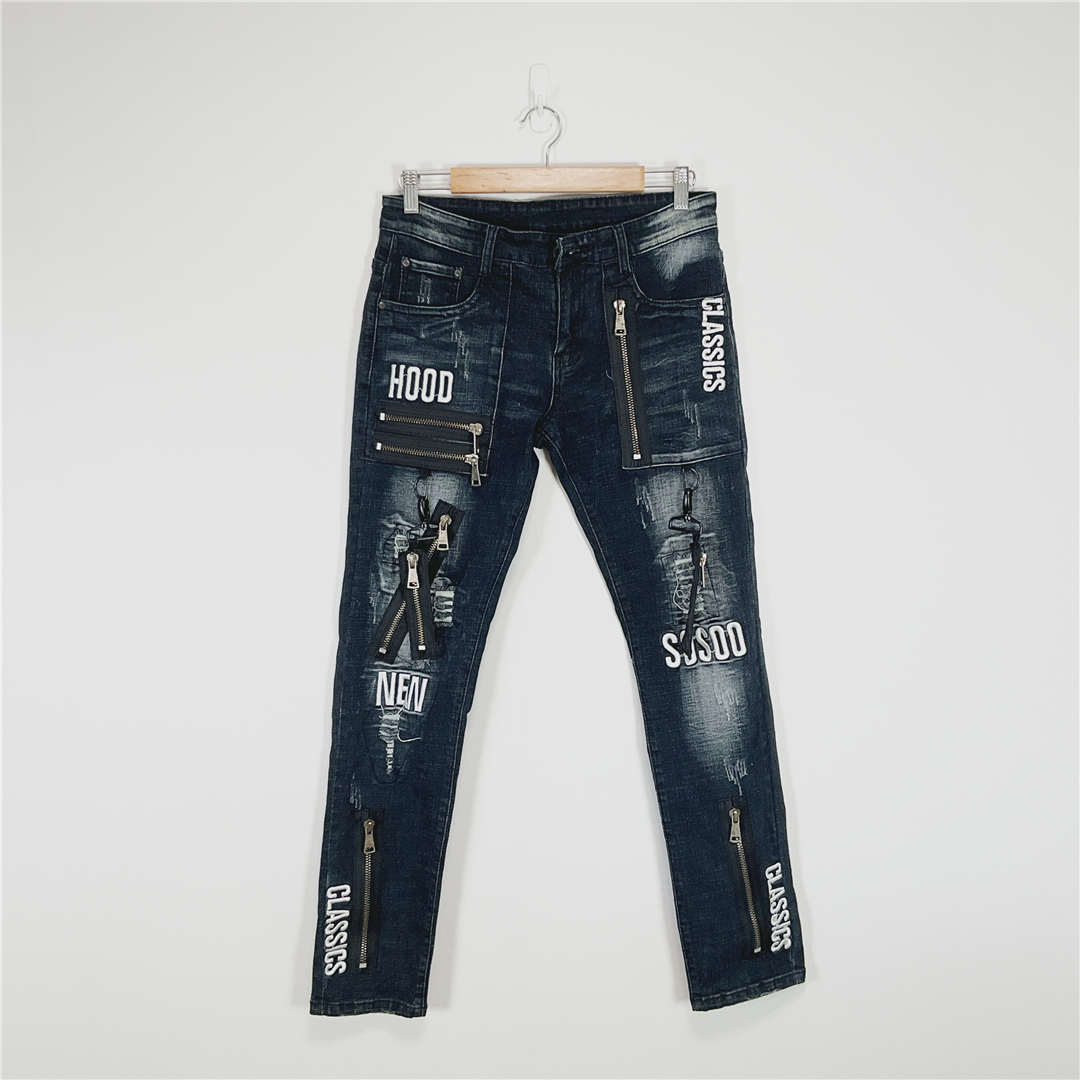 SOSOO.JEANS1971 Distressed Stretch Jeans