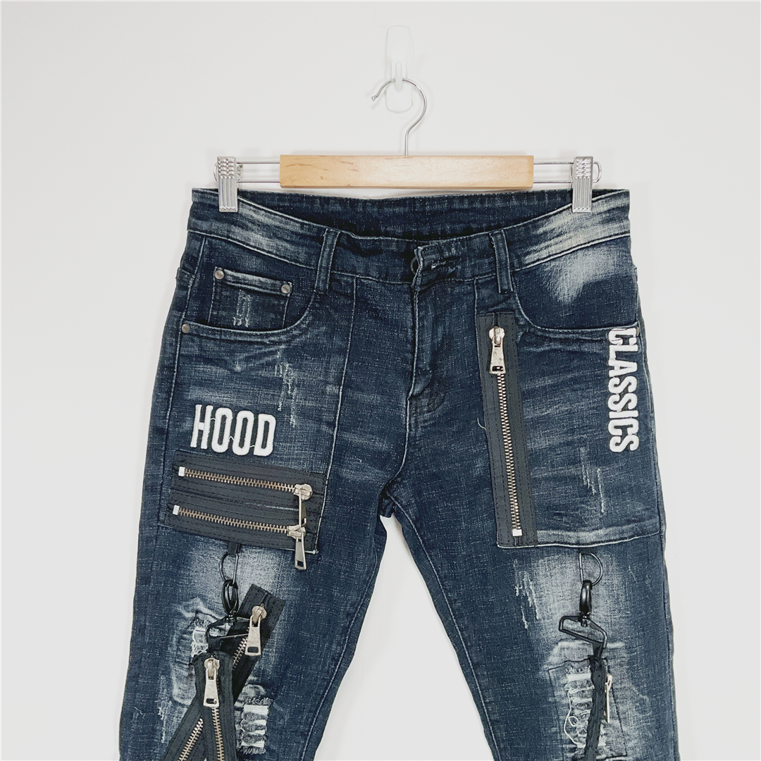 SOSOO.JEANS1971 Distressed Stretch Jeans