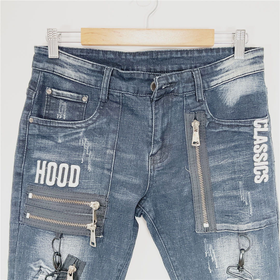 SOSOO.JEANS1971 Distressed Stretch Jeans