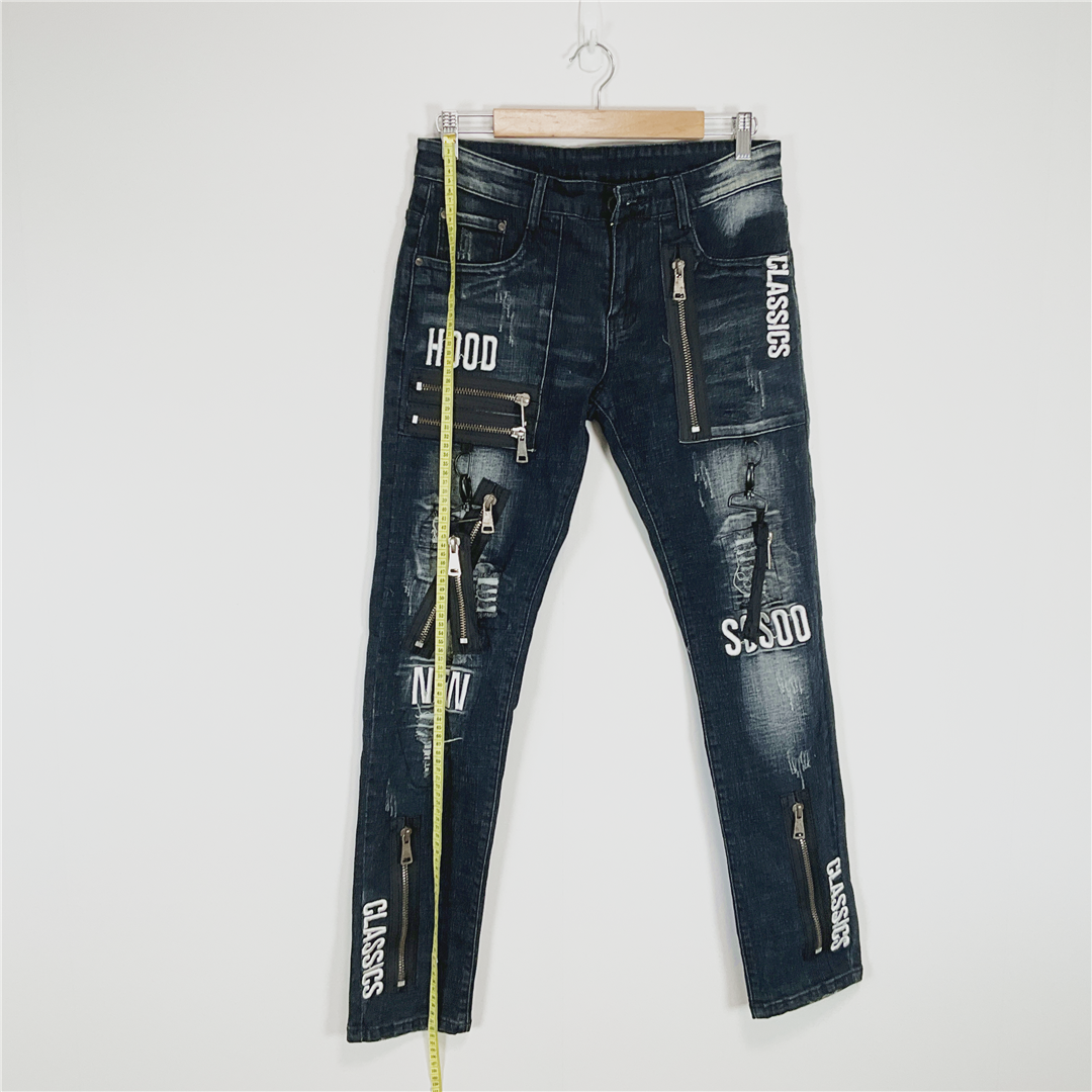 SOSOO.JEANS1971 Distressed Stretch Jeans