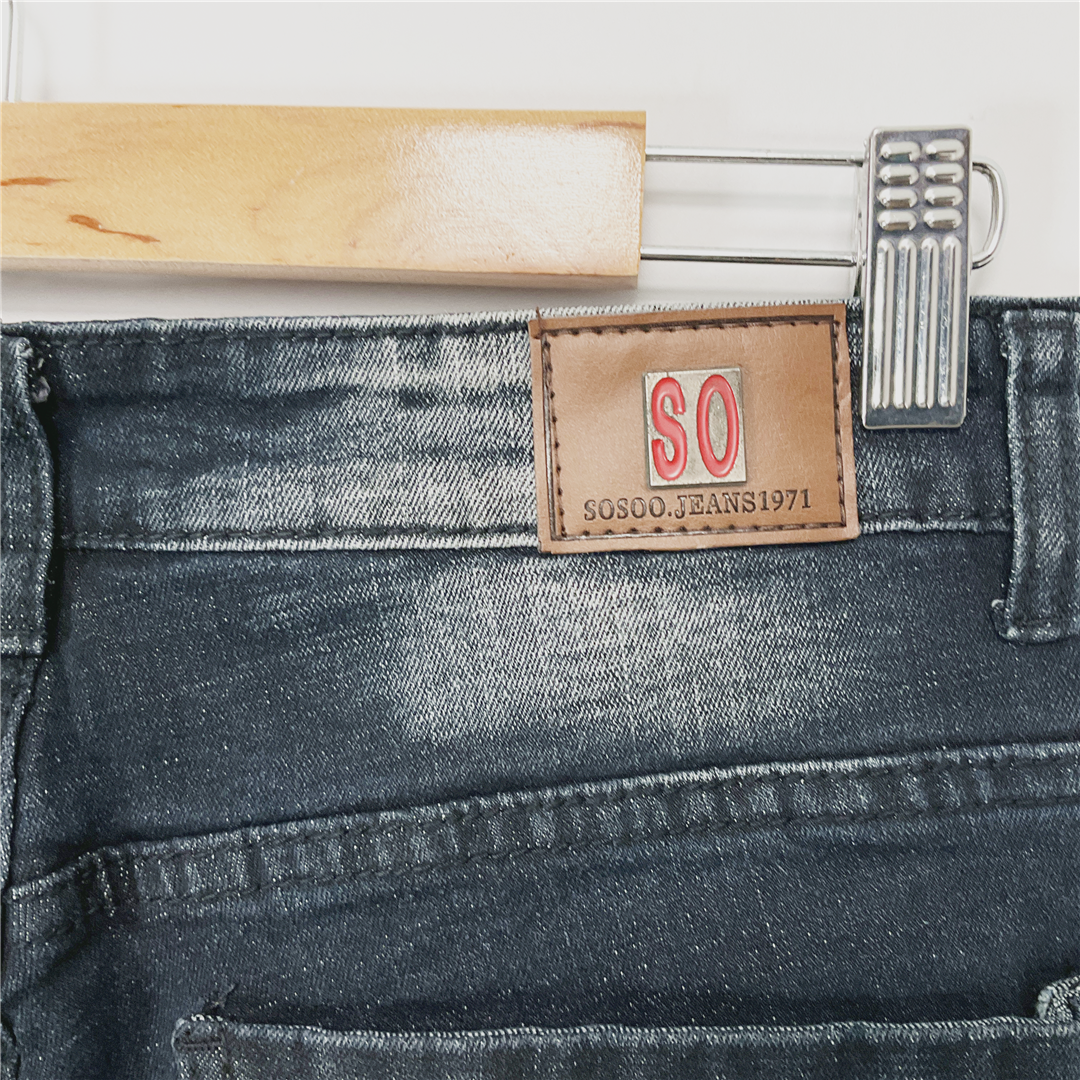 SOSOO.JEANS1971 Distressed Stretch Jeans