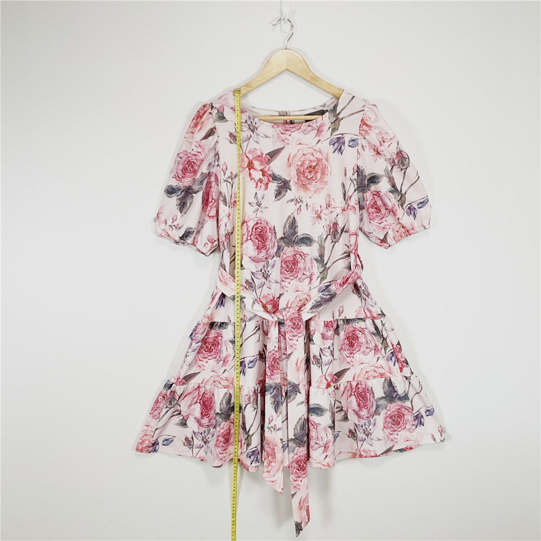 MIRROU Floral Puff Sleeve Dress