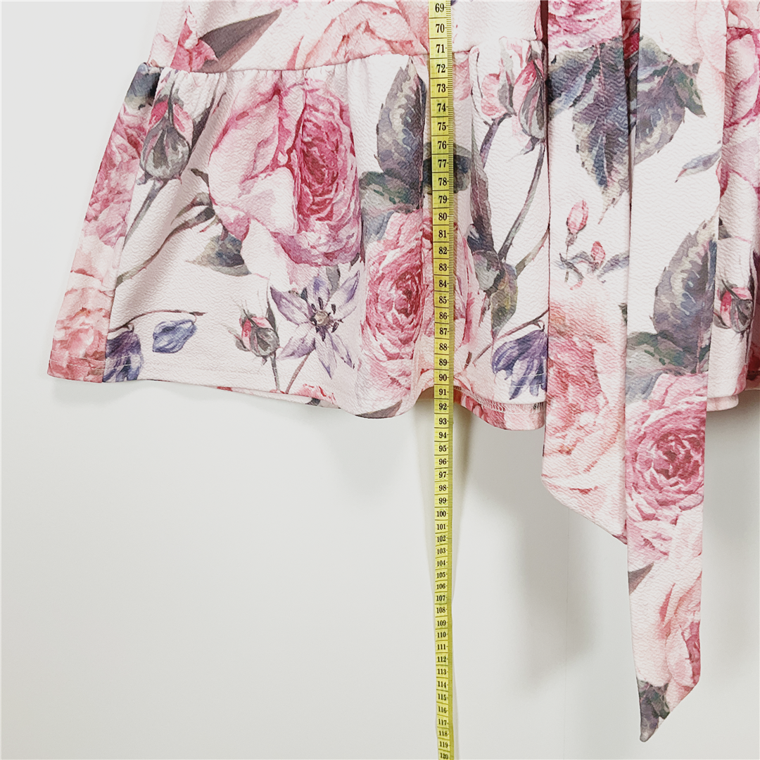 MIRROU Floral Puff Sleeve Dress