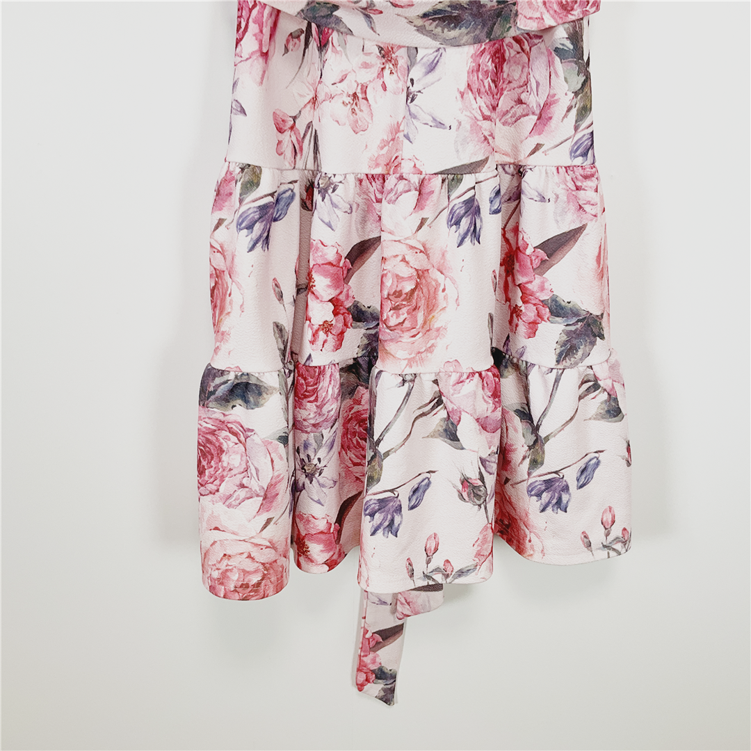 MIRROU Floral Puff Sleeve Dress