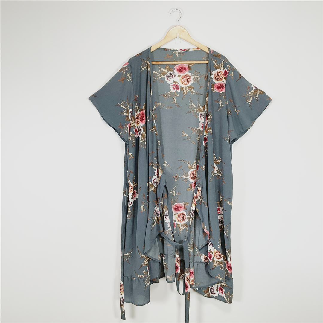 RUBY & RAIN Floral Wrap Dress