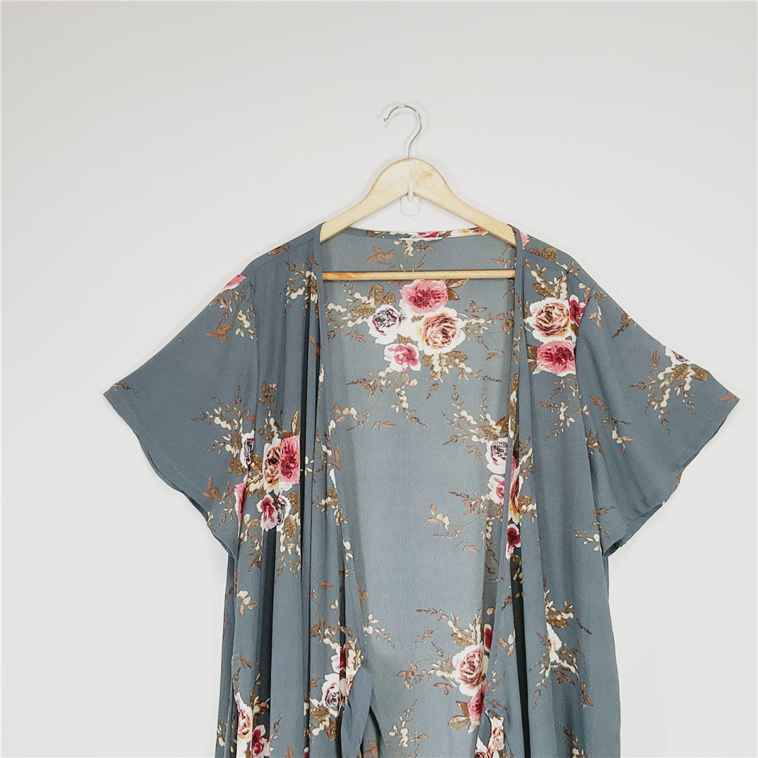 RUBY & RAIN Floral Wrap Dress