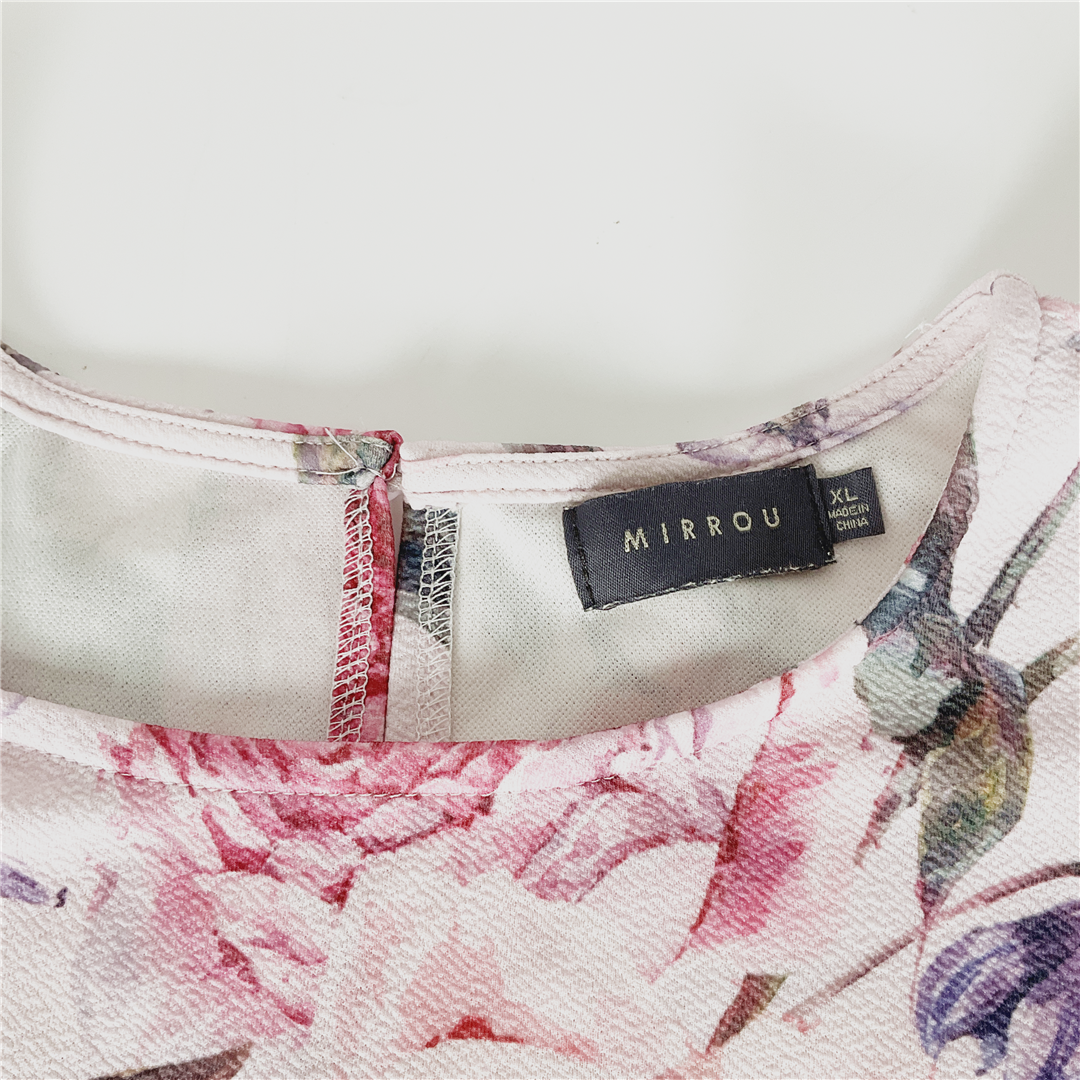 MIRROU Floral Puff Sleeve Dress