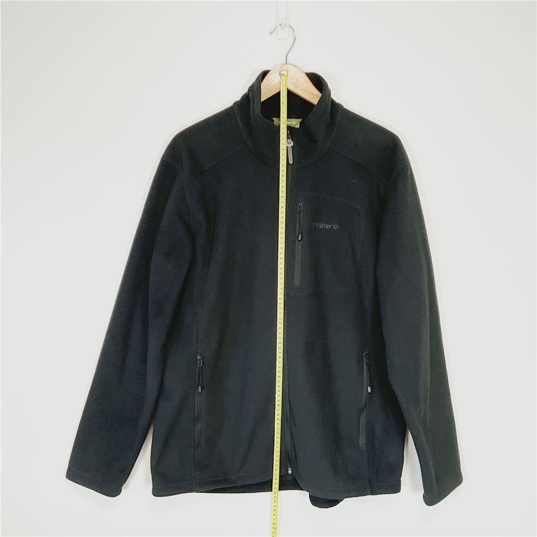 BRASHER Men's Black Full Zip Fleece Jacket XL