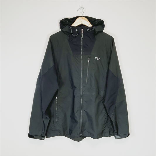 OR Outdoor Research Waterproof Hooded Jacket Black