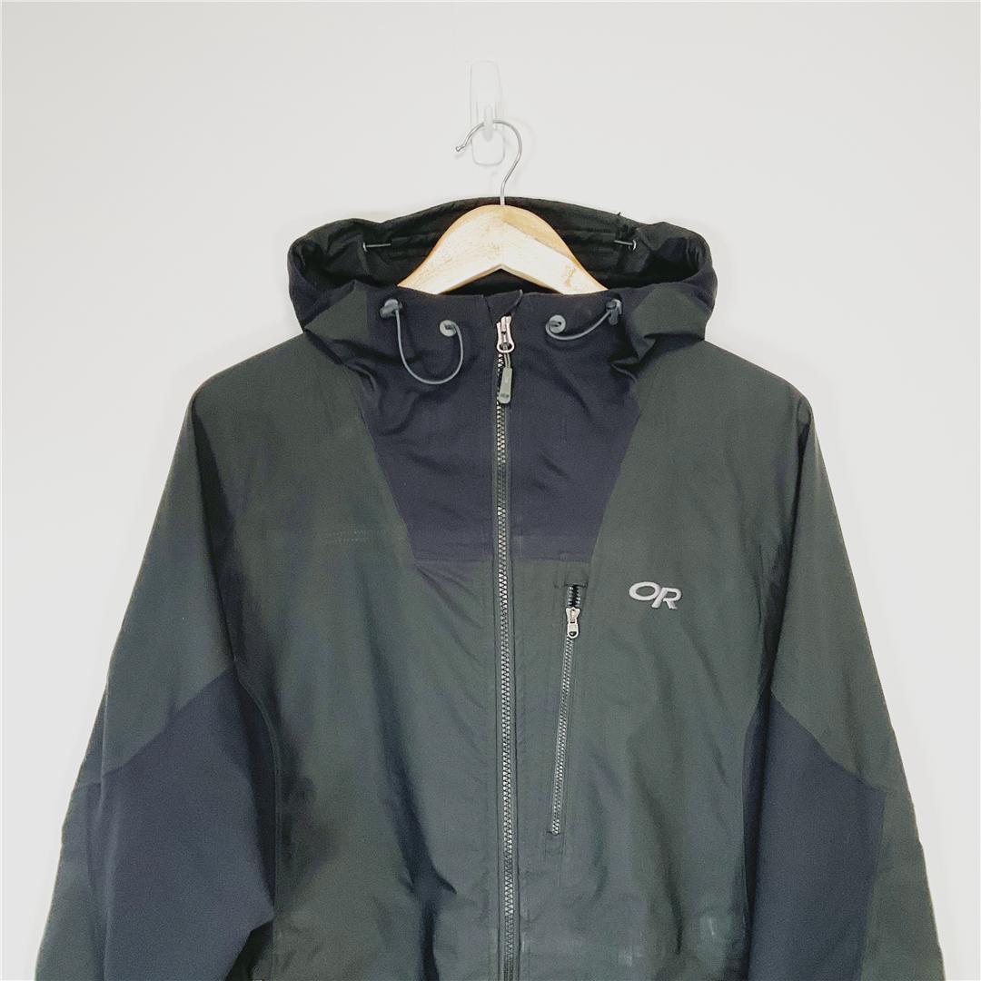 OR Outdoor Research Waterproof Hooded Jacket Black