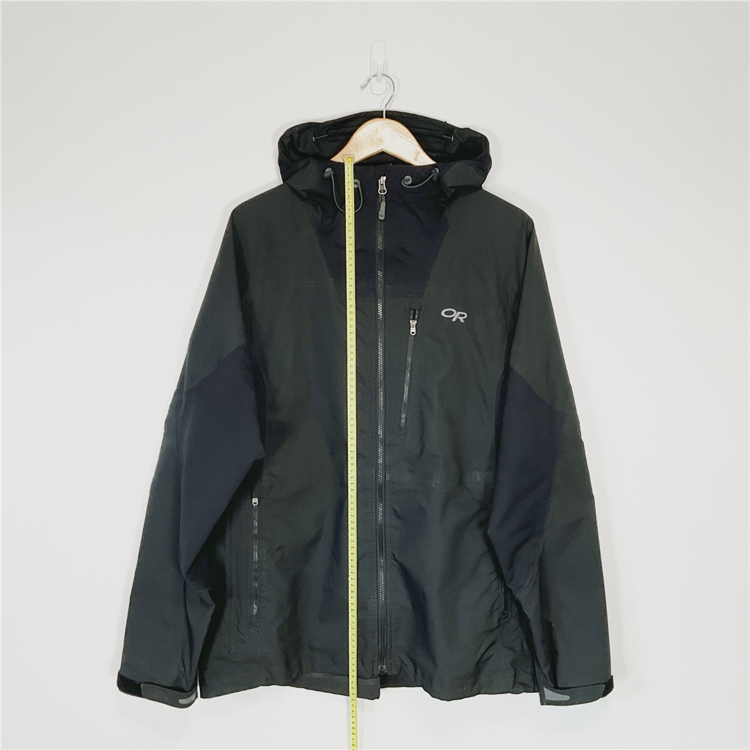 OR Outdoor Research Waterproof Hooded Jacket Black