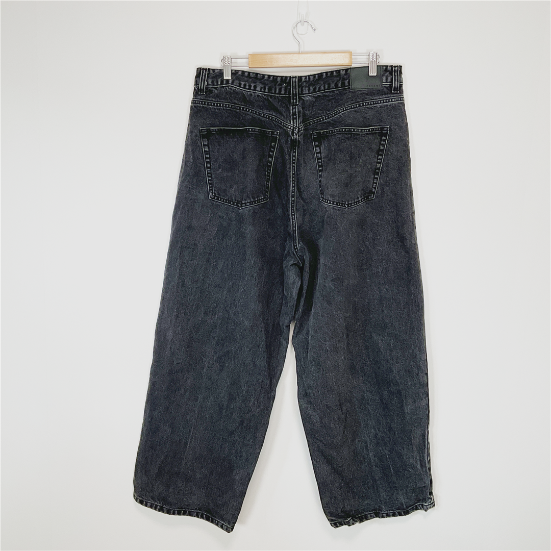 ABSENT XL Baggy Fit Black Wash Jeans W38