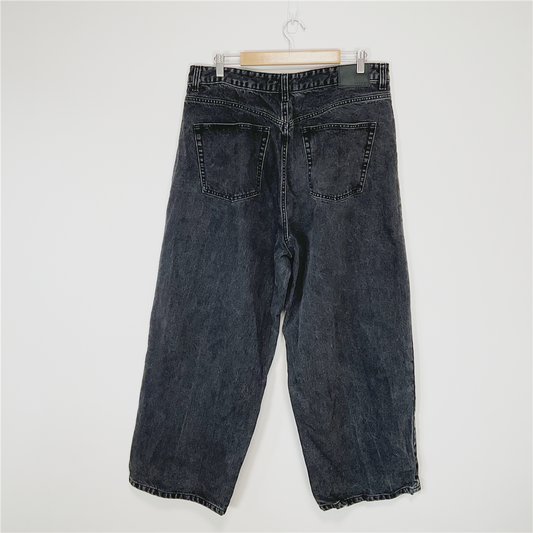 ABSENT XL Baggy Fit Black Wash Jeans W38