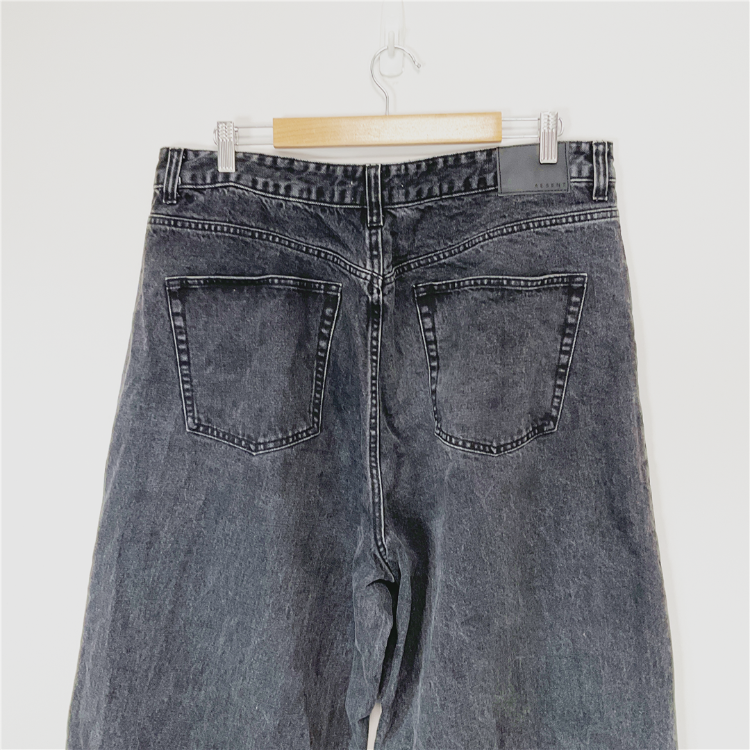 ABSENT XL Baggy Fit Black Wash Jeans W38