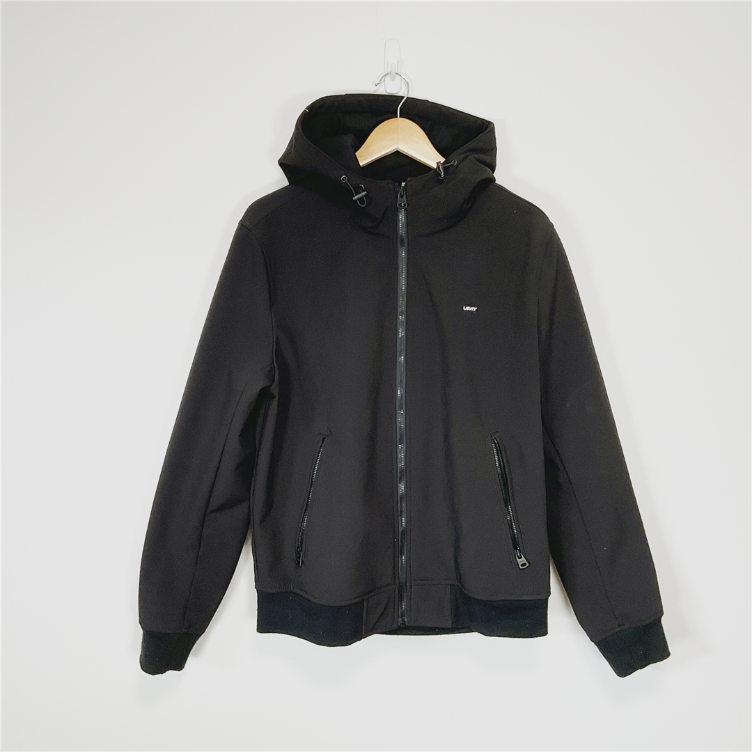 Levi's Soft Shell Hooded Jacket XL Black