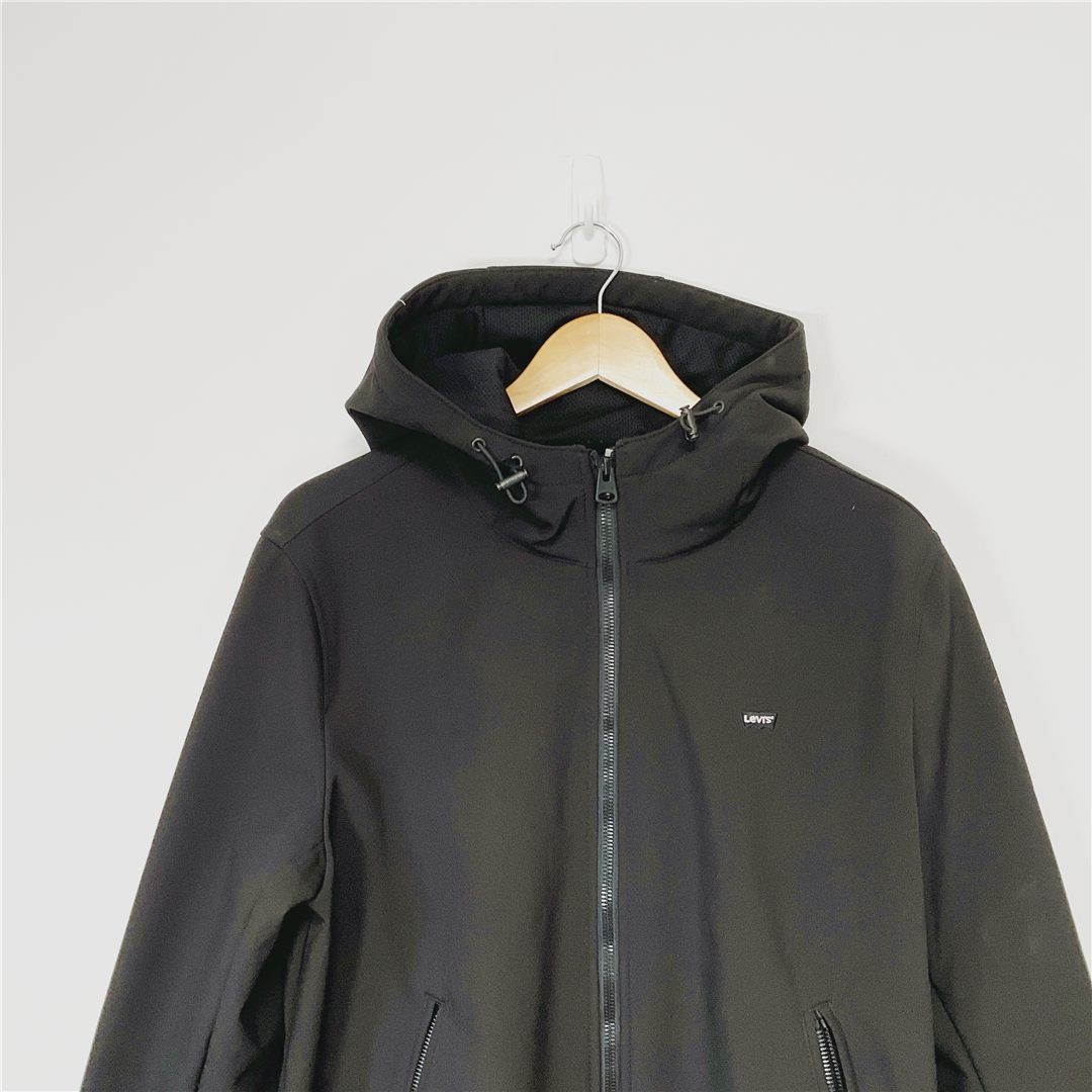 Levi's Soft Shell Hooded Jacket XL Black