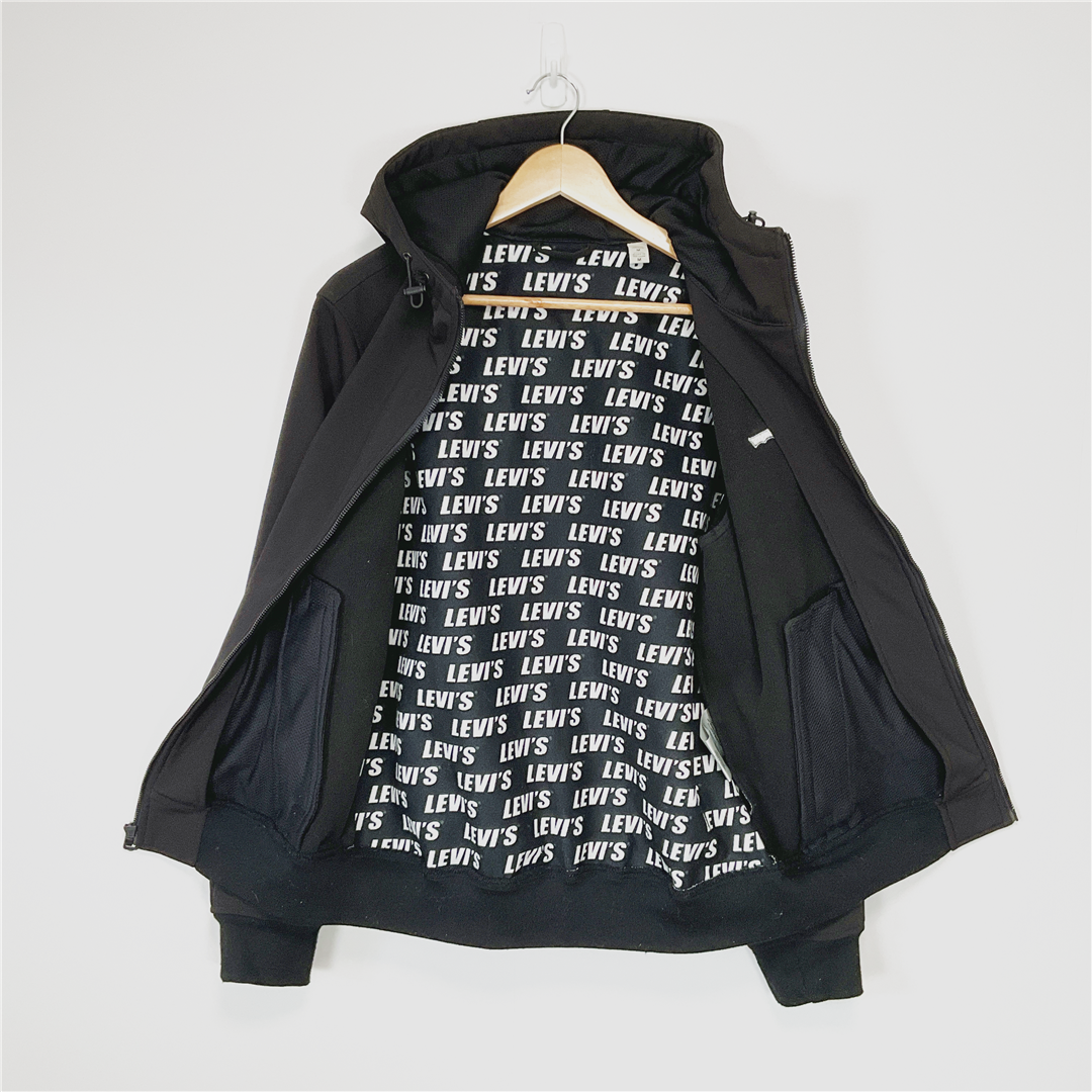 Levi's Soft Shell Hooded Jacket XL Black