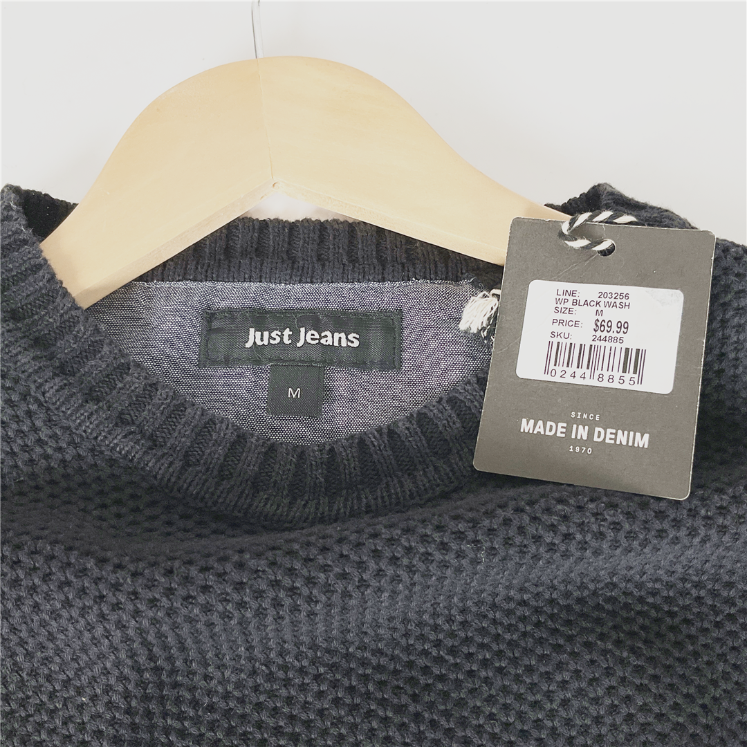 JUST JEANS Men's Cotton Knit Sweater M