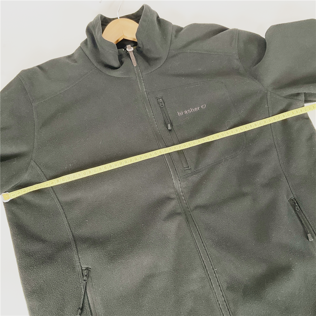 BRASHER Men's Black Full Zip Fleece Jacket XL