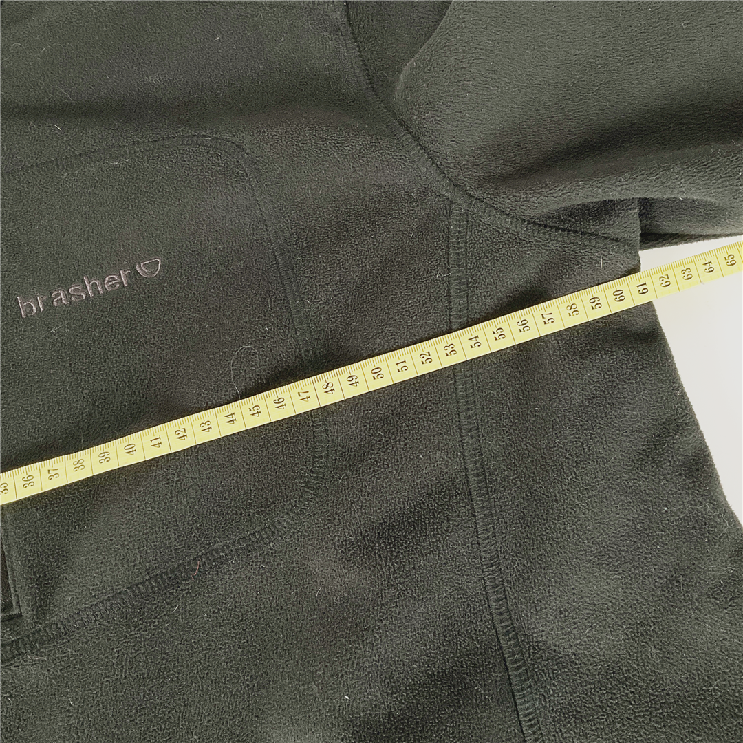 BRASHER Men's Black Full Zip Fleece Jacket XL