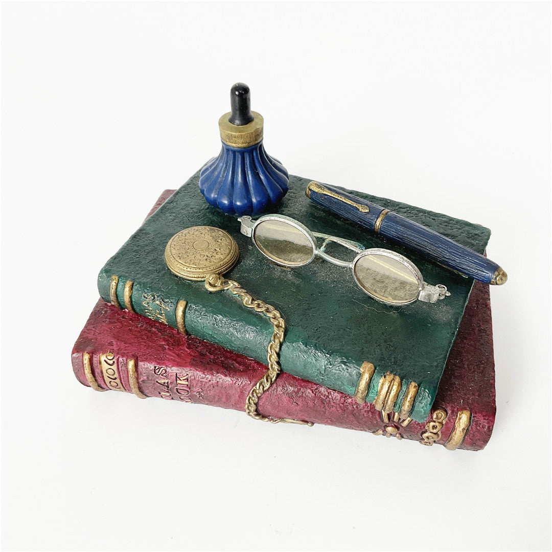 Russ Berrie Handmade Book & Spectacles Ornament