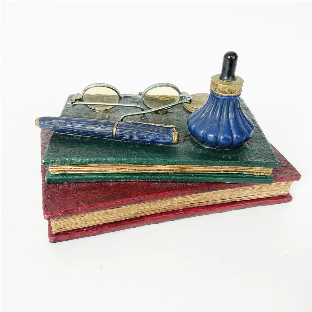 Russ Berrie Handmade Book & Spectacles Ornament