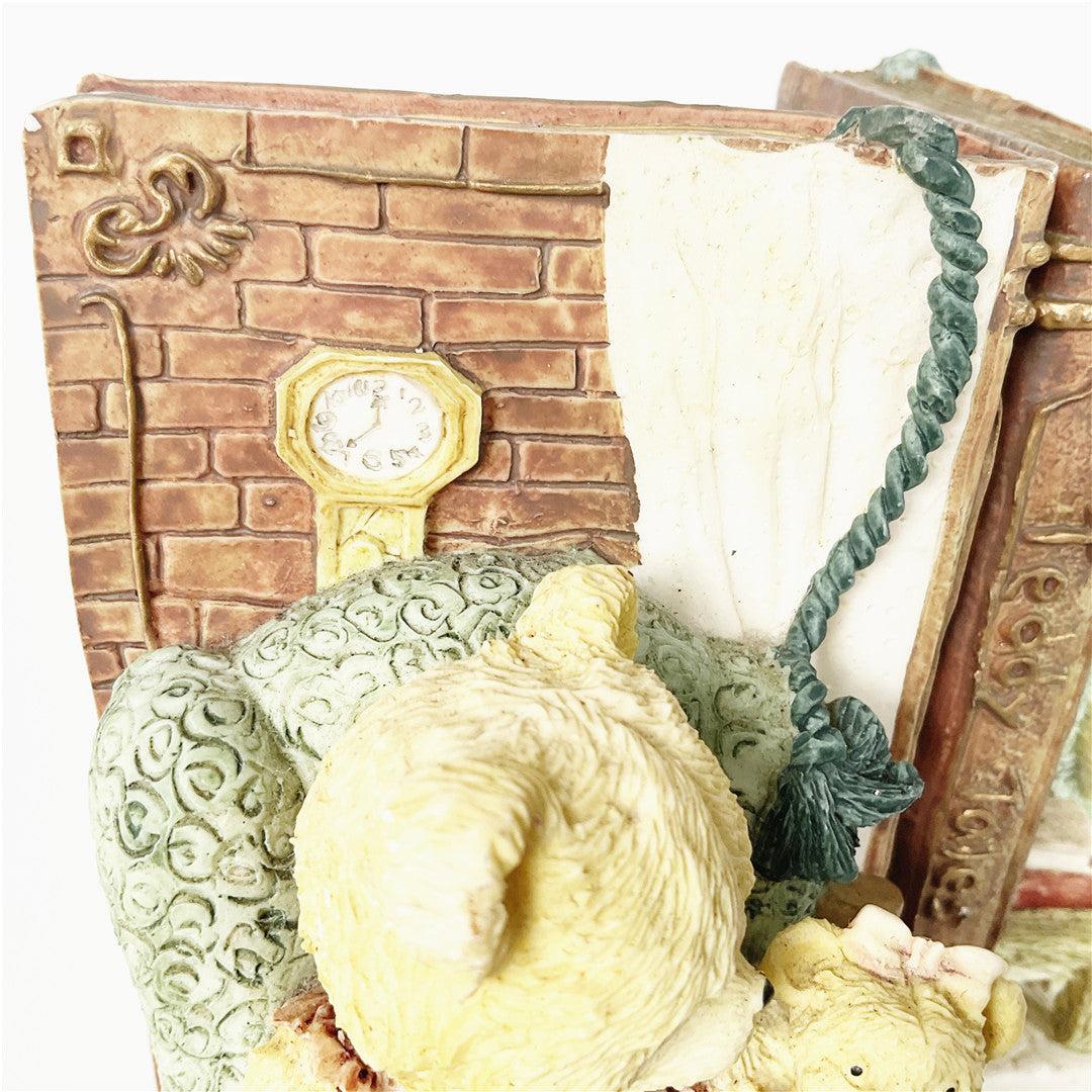 Teddy Tales Bear Bookends Pair – Decorative Resin Book Ends