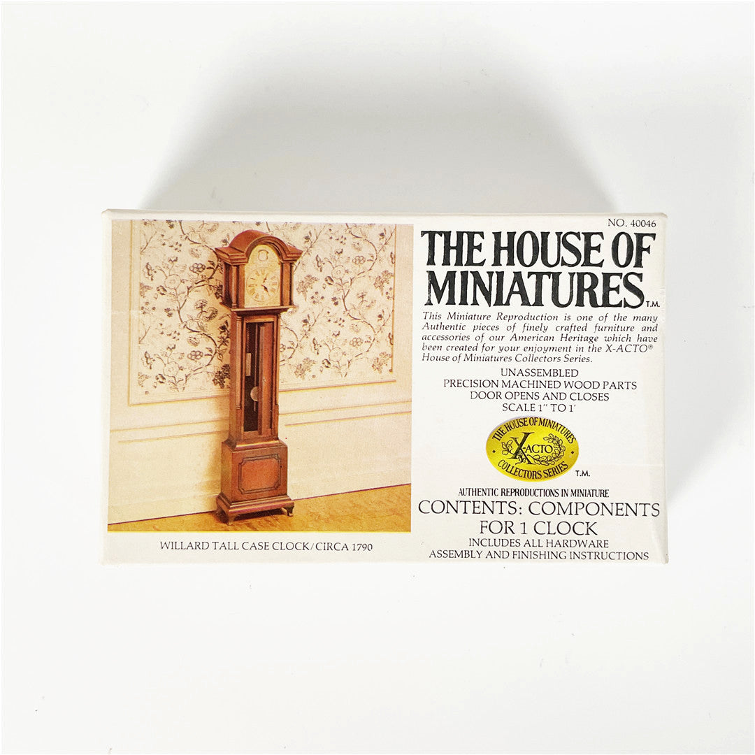 The House of Miniatures William & Mary Tall Case Clock Kit No. 4006