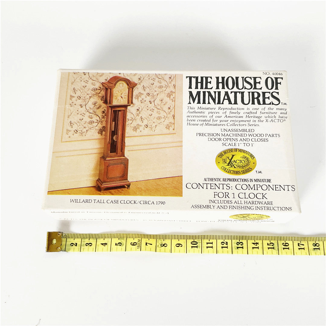 The House of Miniatures William & Mary Tall Case Clock Kit No. 4006