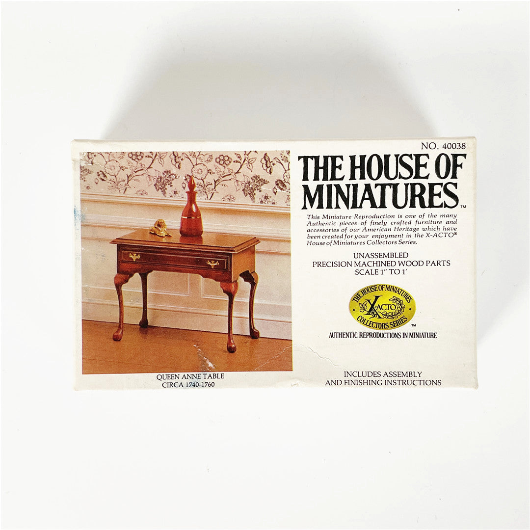 The House of Miniatures Queen Anne Table Kit No. 40038
