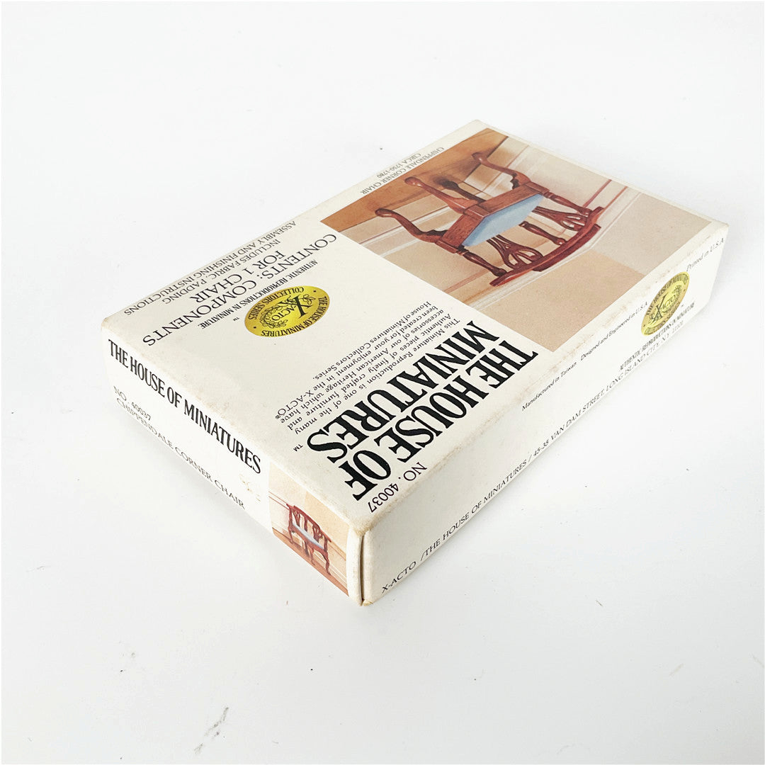 The House of Miniatures Chippendale Corner Chair Kit No. 40037