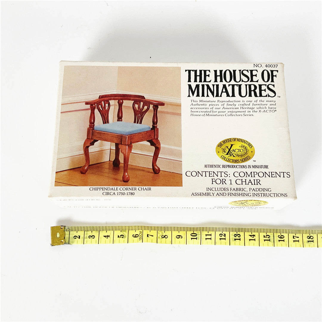The House of Miniatures Chippendale Corner Chair Kit No. 40037