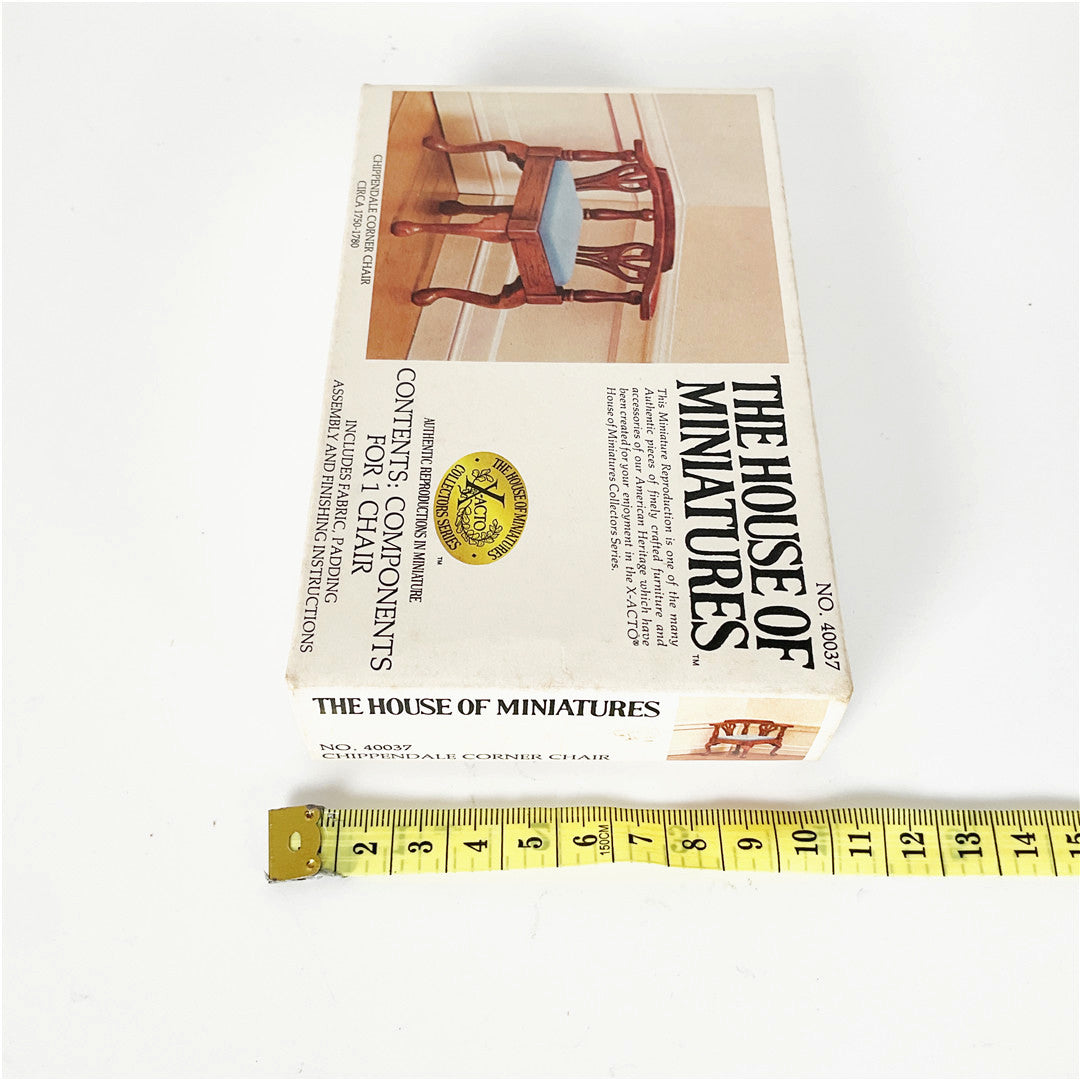 The House of Miniatures Chippendale Corner Chair Kit No. 40037