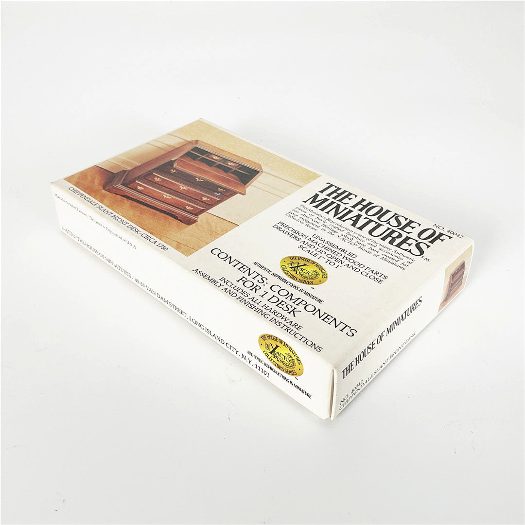The House of Miniatures Chippendale Slant Front Desk Kit No. 40042