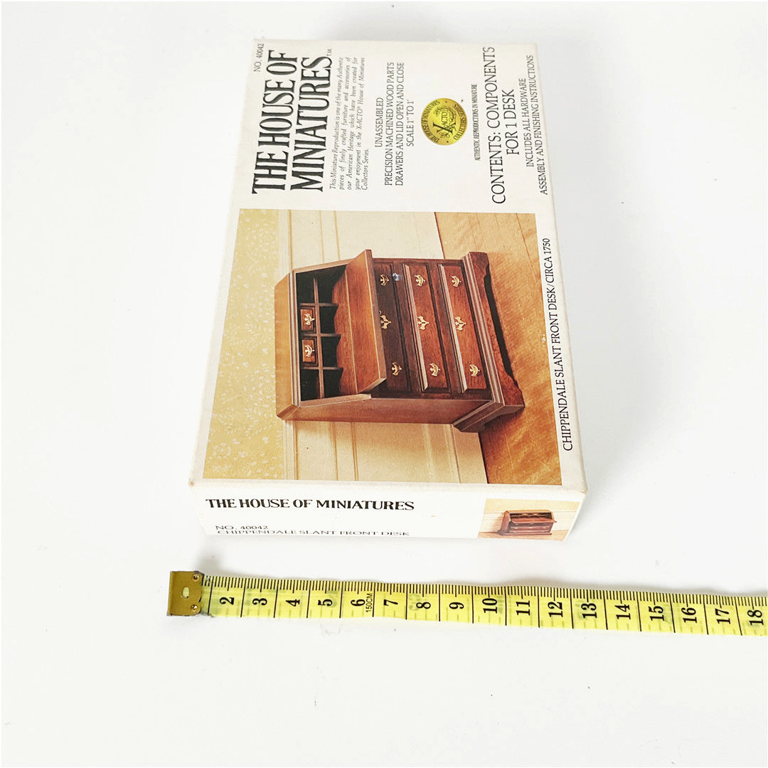 The House of Miniatures Chippendale Slant Front Desk Kit No. 40042