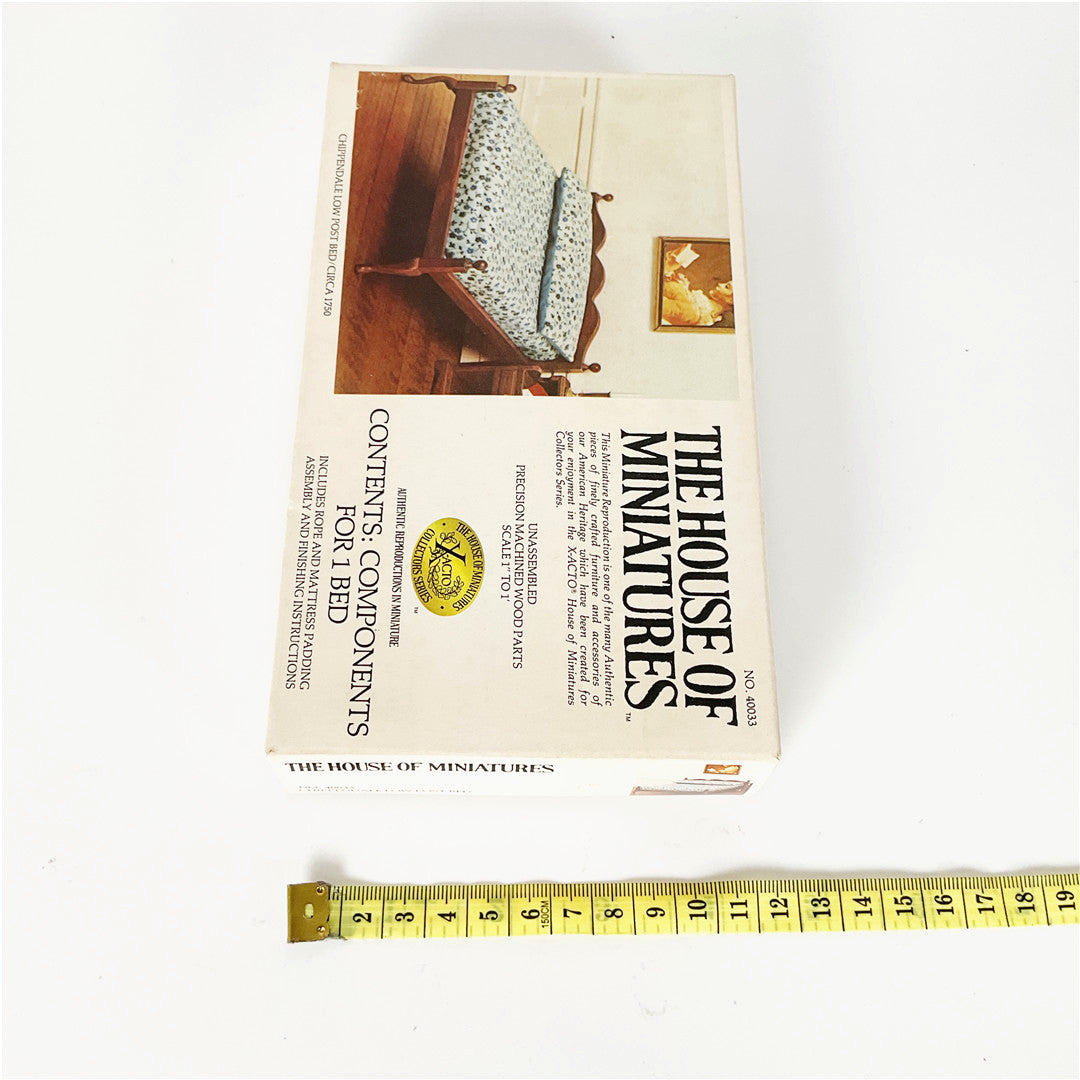 The House of Miniatures Chippendale Low Post Bed Kit No. 40033