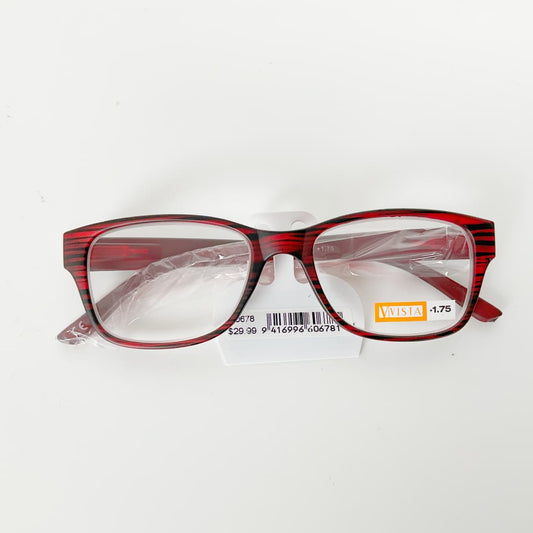 Vista Optics - Square Reader +1.75 Glasses