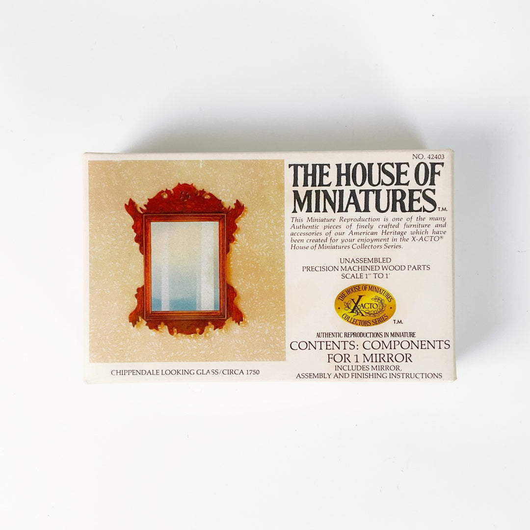 The House of Miniatures – Chippendale Looking Glass / Mirror Kit (NO. 42403)