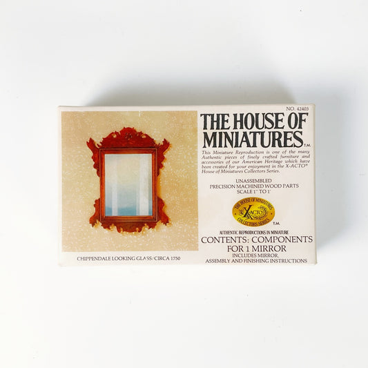 The House of Miniatures – Chippendale Looking Glass / Mirror Kit (NO. 42403)